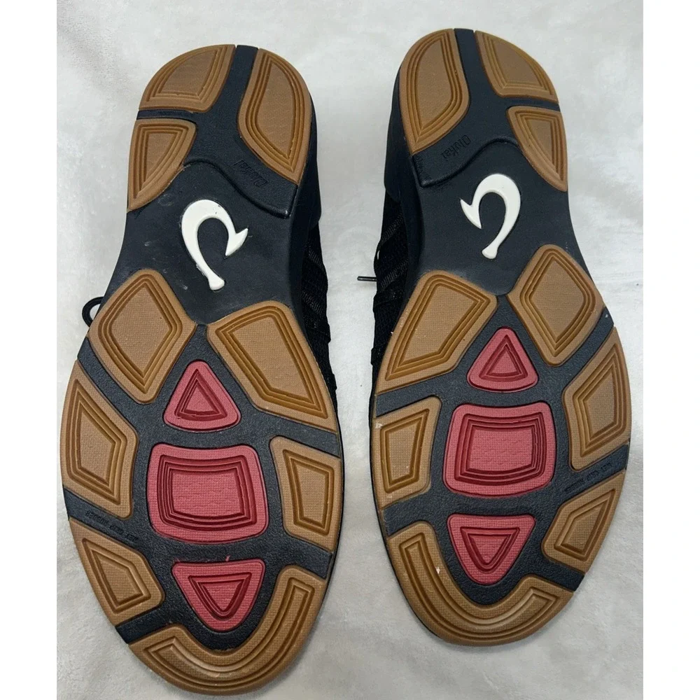 OLUKAI Mio Li Men's Athletic‎ Lace Up 2 in 1 Slide and Shoe Lava Rock- Size 15